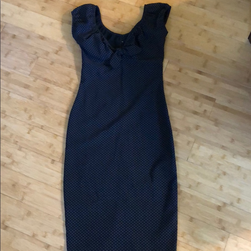 Retro stop staring wiggle dress